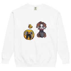 Unisex garment-dyed sweatshirt