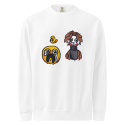 Unisex garment-dyed sweatshirt