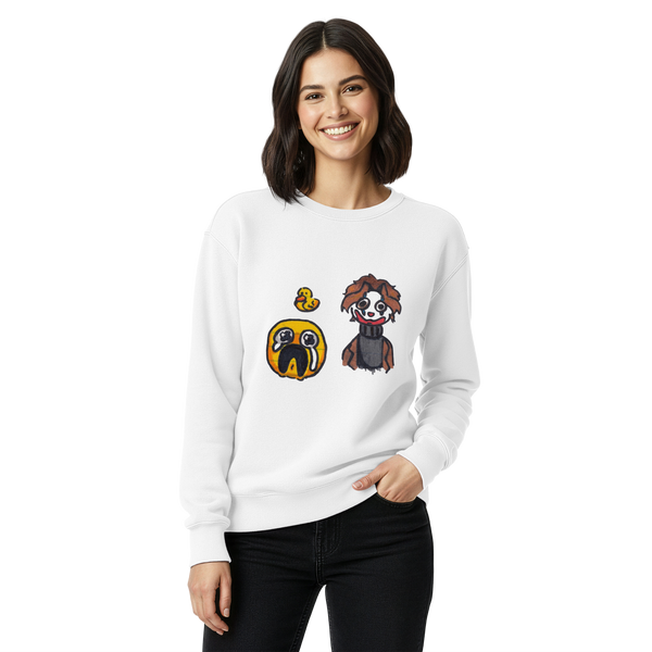 Unisex garment-dyed sweatshirt